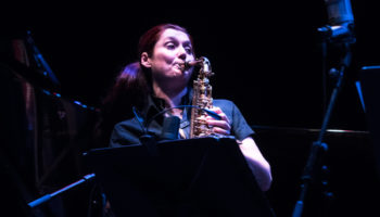Angelika Niescier – Florian Weber Quintet. Angelika Niescier. Foto: Petra Basche