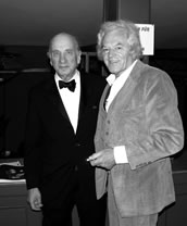 Der Autor Ernst Burger (rechts), hier mit Dick Hyman, im Oktober in München. Foto: Felix Burger