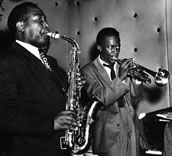 Charlie Parker mit Miles Davis