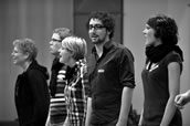 Eine von fünf ausgewählten Gruppen: die A-Capella-Band „Tinnitus“. Foto: Horst Schmeck