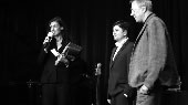 Unser Bild zeigt v.l.n.r.: Maxi Sickert, Juryvorsitzende, Preisträger Markus Klohr und Wolfram Knauer, Jazzinstitut Darmstadt. Foto: Jazzinstitut