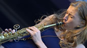 Saxophonistin Nicole Johänntgen. Foto: Christian Gaier